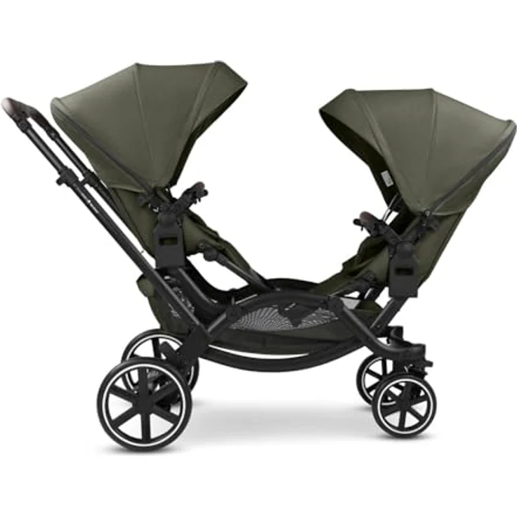 ABC Design Geschwisterwagen Zoom 2, Flexibel kombinierbar, Avocado – Bild 5