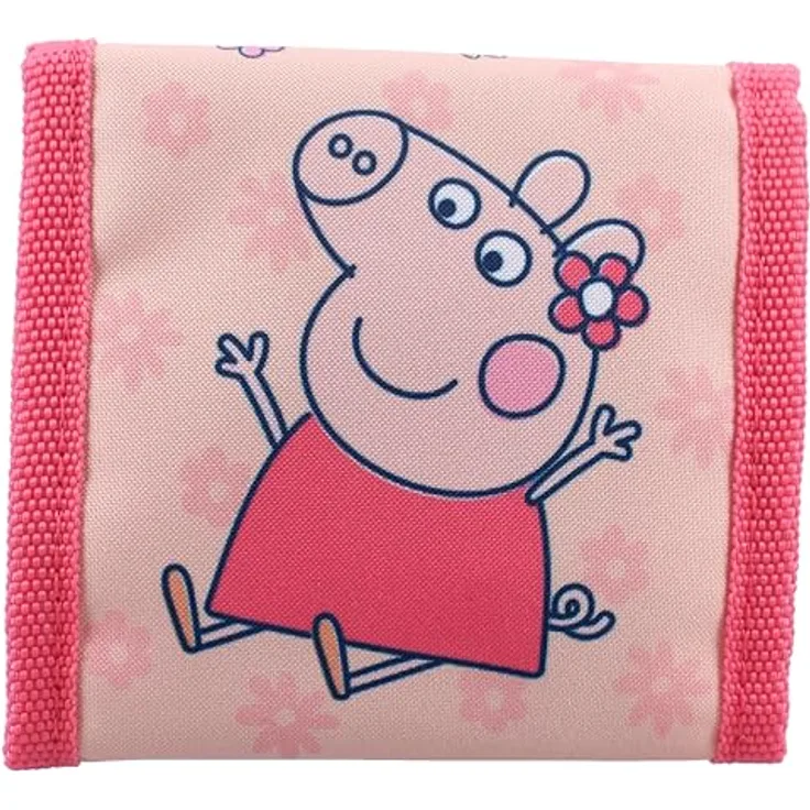 Vadobag Kinder Geldbörse Peppa Pig I Love This, 10x10 cm, niedliches Motiv für Abenteuer