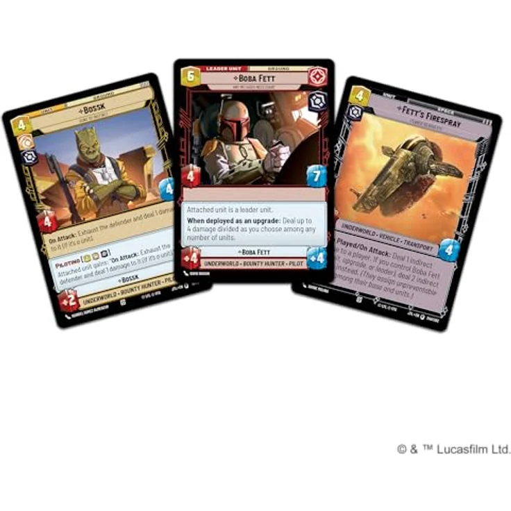 Fantasy Flight Games Star Wars: Unlimited TCG Jump to Lightspeed Spotlight-Deck Boba Fett, 50-Karten-Deck mit 4 exklusiven Karten und Booster-Pack, für 2+ Spieler ab 12 Jahren, Englisch – Bild 3