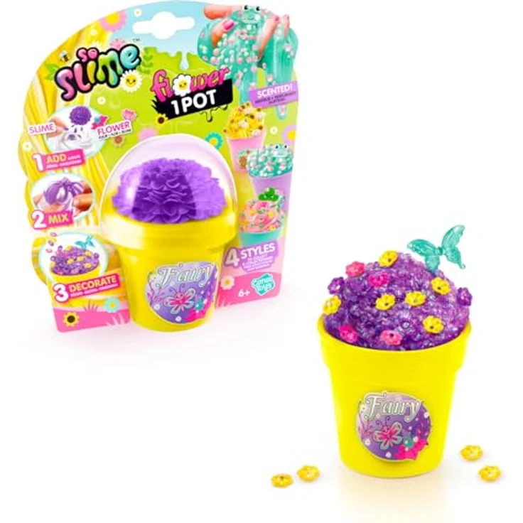 Canal Toys So Slime Slime Flower, Duftschleim im Topf mit Farbblume, 4 Styles zum Sammeln, Kreativ-Set für Kinder ab 6 Jahren - SSC417 – Bild 3