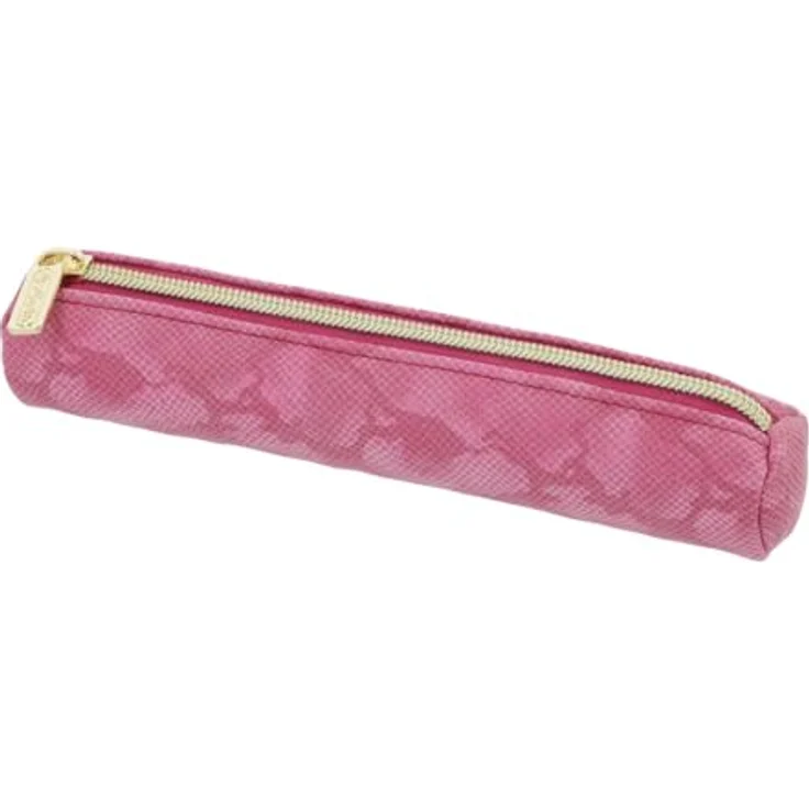 Pelikan Faulenzer rund Mini Bright Animals Pink, unbefülltes Etui mit Reißverschluss, 21 x 4 x 4 cm aus Lederimitat – Bild 1