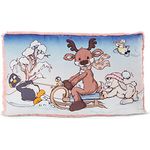 NICI 48333 Kissen Rentier Hase Meise Pingu 43x25cm Plüsch Winter Friends Green
