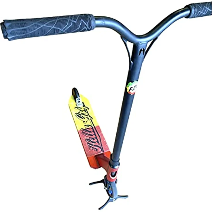 Ethic Stunt-Scooter Kinder Park/Treet Roller Ständer für 100-120mm Roleln 24mm Breit schwarz +Fantic26 Sticker – Bild 5
