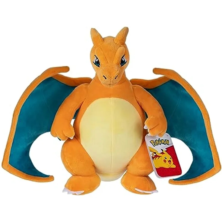 Pokémon PKW3723-30 cm Plüsch - Glurak, offizielles Plüsch