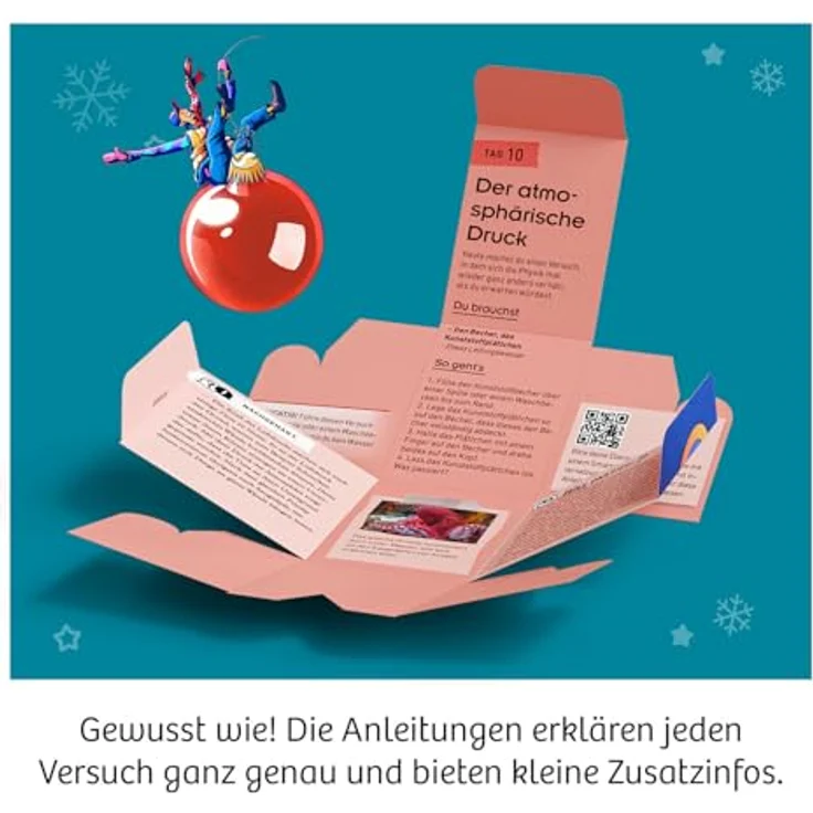 KOSMOS 661090 Experimentierkasten Adventskalender 2025, 24 spannende Experimente für Kinder ab 8 Jahren, Spielzeug-Adventskalender für Chemie, Physik und Geologie – Bild 5