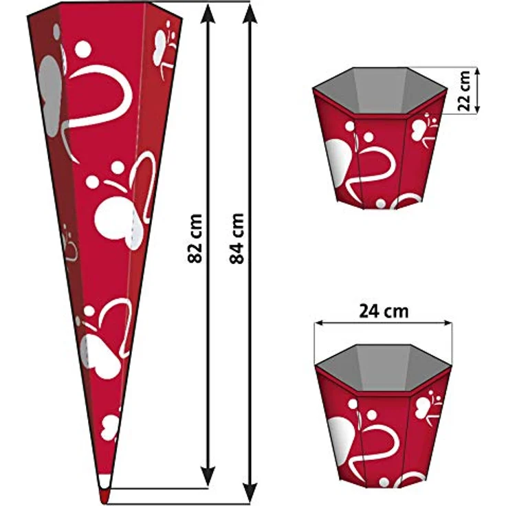 Roth Schultüte - 85cm Eckig Grün – Bild 5