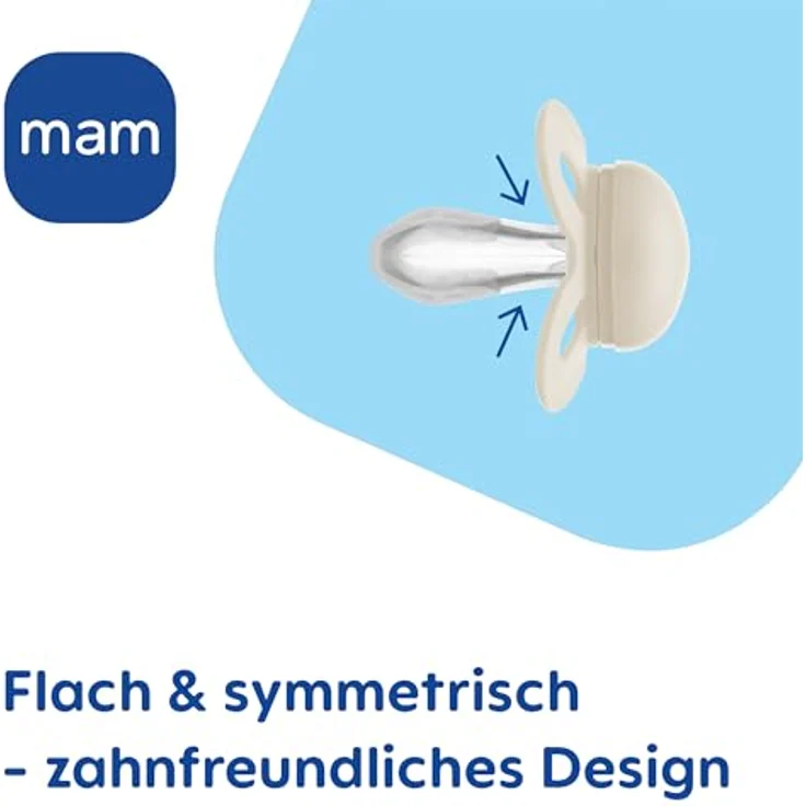 MAM Start Pure Schnuller im 2er-Set, Baby Schnuller speziell für Früh- und Neugeborene, aus nachhaltigem & bio-erneuerbarem Material, mit Schnullerbox, 0-2 Monate, Schnecke/Fuchs – Bild 9