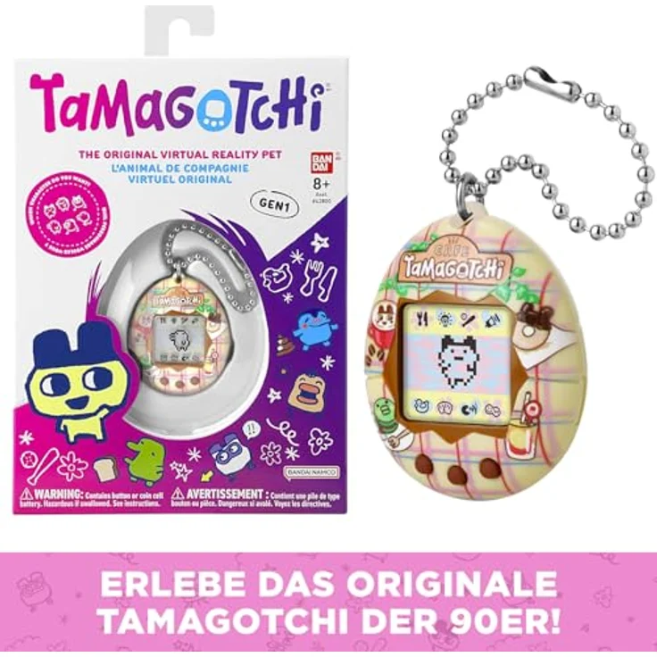 Bandai TAMAGOTCHI Interactive Digitalpet, Cafe mit originaler Programmierung, Charakterspiel und Pflegefunktionen – Bild 2