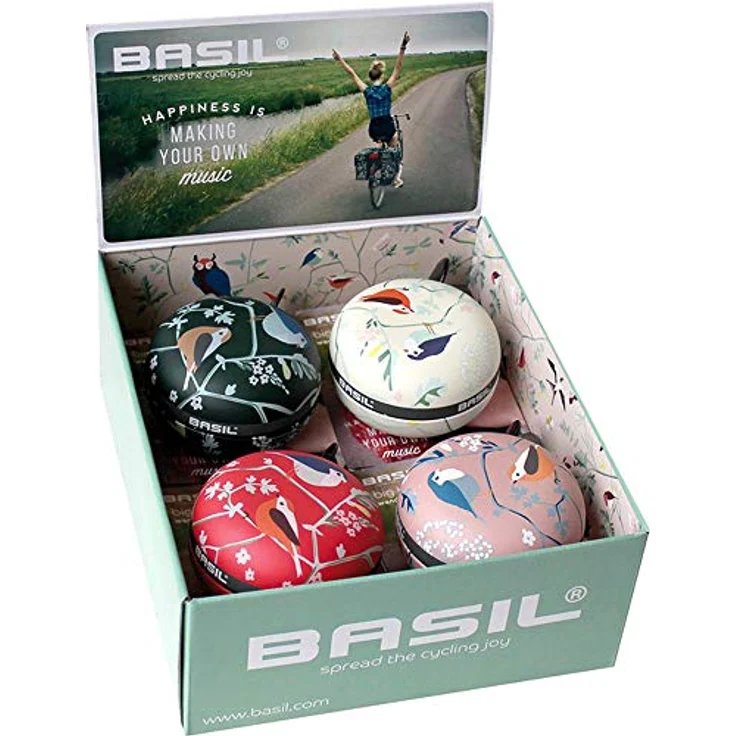 Basil Unisex – Erwachsene Ding-Dong Wanderlust Glocke, Pink, One Size