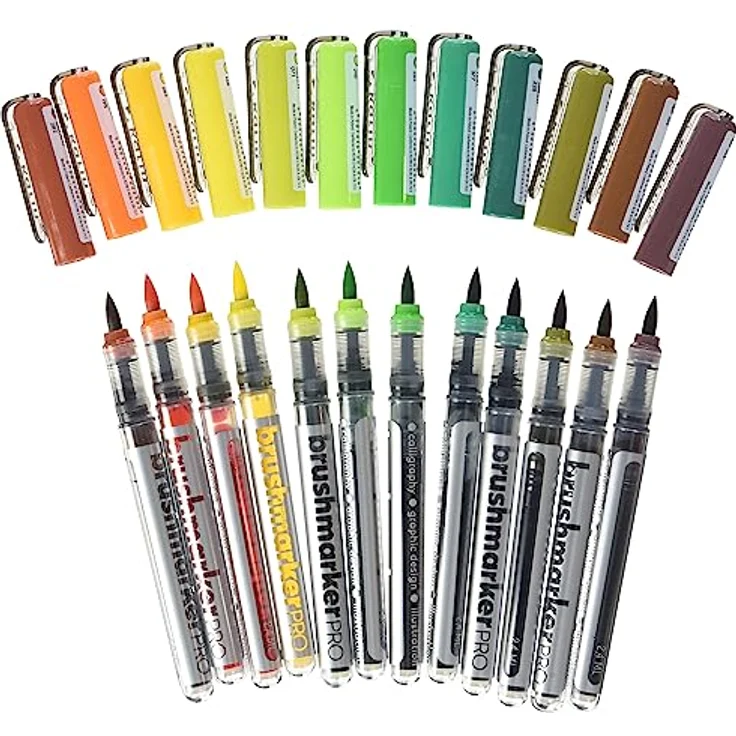 KARIN 27C3 Brushmarker Pro Sun and Tree Colours Set, 12 Stück – Bild 3