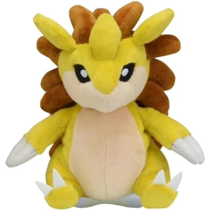 Tinisu Pokemon Sandamer Plüschfigur, 14 cm Sandslash Kuscheltier mit Mikroperlenfüllung, ideal für Schreibtisch und Regal – Bild 1