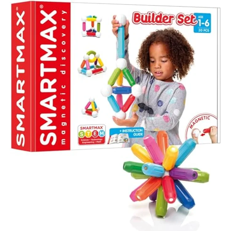 SMARTMAX My First Builder Set, Extra groß, magnetisches Lernspielzeug für Kleinkinder, unisex – Bild 1