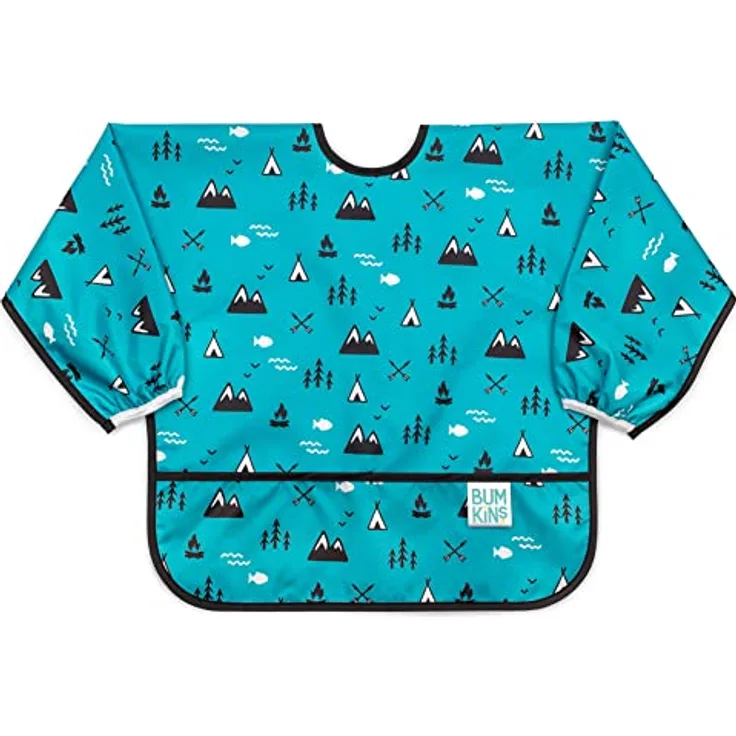 Bumkins Sleeved Bib, Mehrfarbig, SU-24