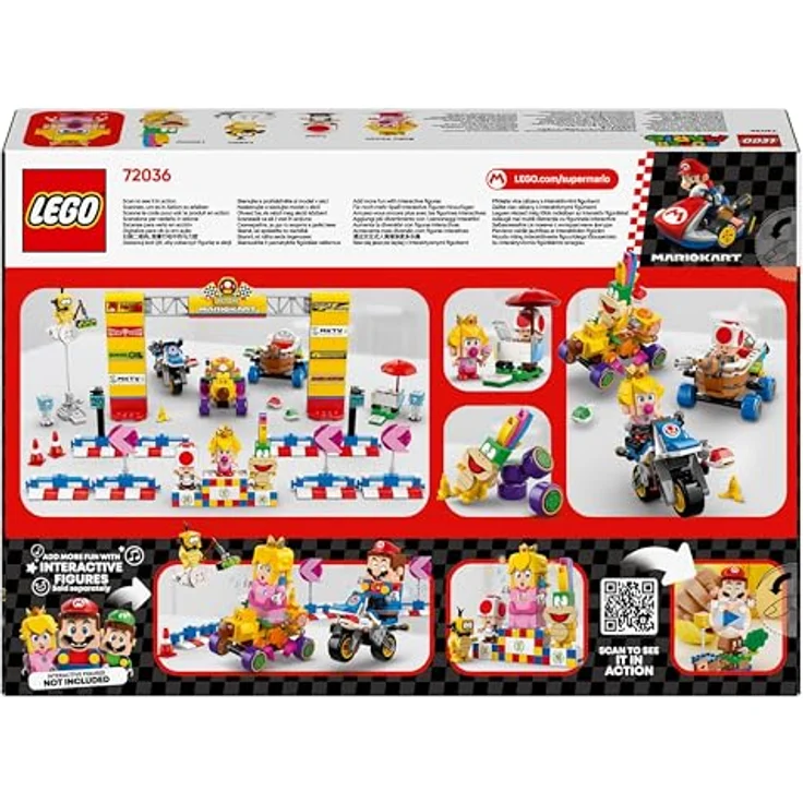 LEGO Super Mario 72036 Kart™ – Baby Peach & Grand Prix-Set, interaktives Bauset mit 4 Figuren und 823 Teilen, mehrfarbig – Bild 8