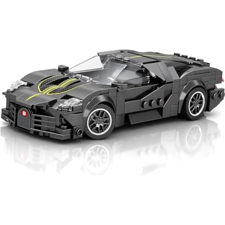 Reobrix 685 Auto La Voiture Noire, Premium Klemmbausteine Modell, 417 Teile, kompatibel mit Lego, Bausatz für Jungen und Erwachsene – Bild 1