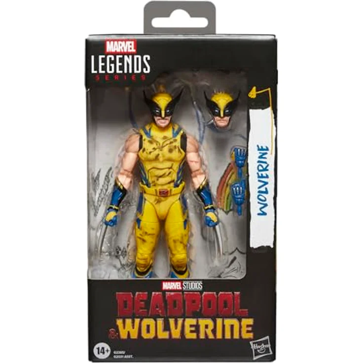 Marvel Legends Series Wolverine, 15 cm Action-Figur mit austauschbarem Kopf und Händen, inspiriert von Marvel Studios' Deadpool & Wolverine – Bild 1