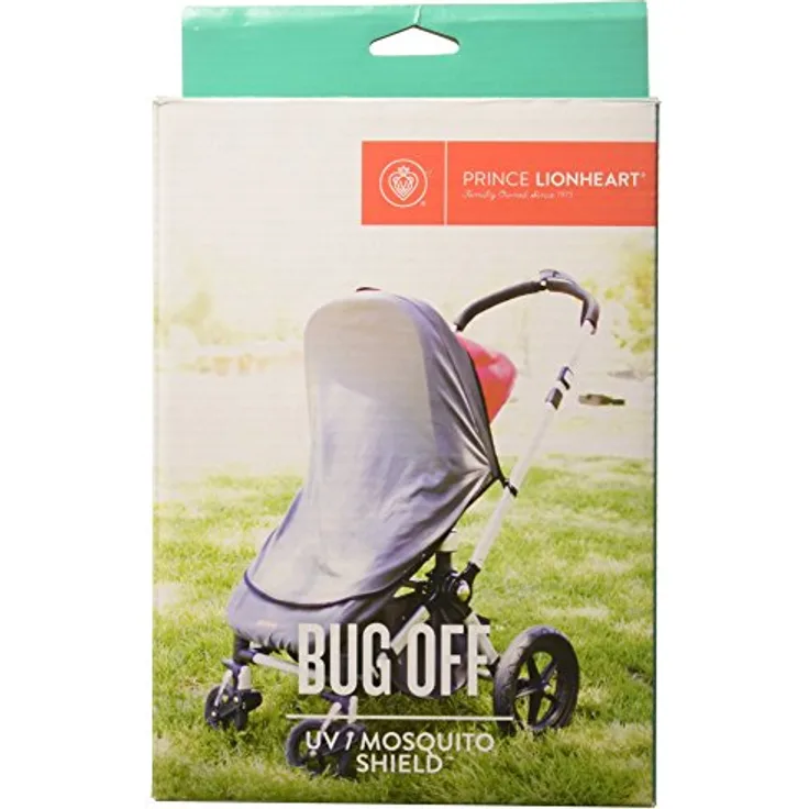 Prince Lionheart 0357 Pushchair UV (UPF33) Mosquito Net: mesh netting with black out curtains, grau