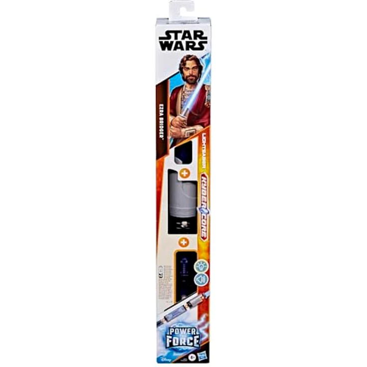 Star Wars Lightsaber Forge Kyber Core Ezra Bridger, individualisierbares elektronisches Lichtschwert mit leuchtender blauer Klinge und Kyberkristall-Effekt – Bild 2