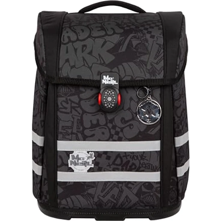 McNeill PERFECTO Schulranzen-Set 5-teilig, STAR WARS DARTH VADER, ergonomisch, ClickFlex-Rückensystem, Reflektoren, 22 l – Bild 2
