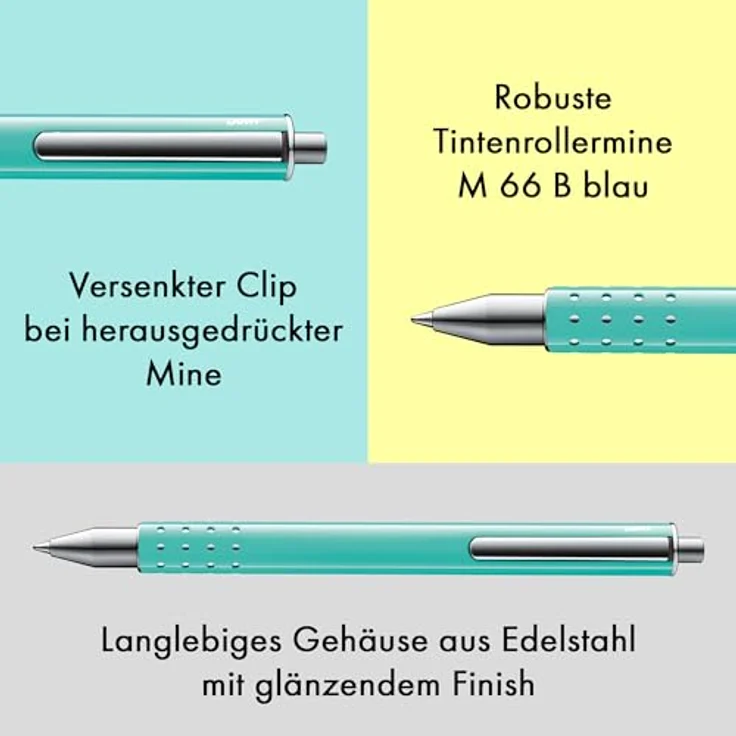 Lamy Roller Lx gold, edler Rollerball mit versenkbarem Clip, inkl. Echtleder-Etui und Geschenkbox – Bild 3