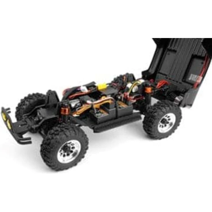 HPI Venture18 1985 Toyota Hilux SR5, 1:18 RTR Off-Road Truck mit 4WD und 2-Gang-Getriebe, schwarz – Bild 6