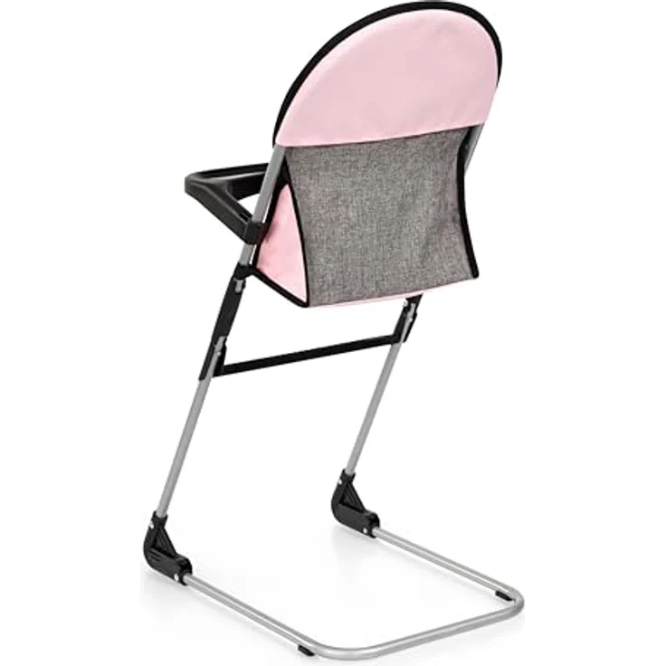 Bayer Design 61733AB Puppenmöbel Set, Puppenhochstuhl mit Esstablett, Puppenbett, Tasche, Schnuller und Zubehör, für Puppen bis 42 cm – Bild 2