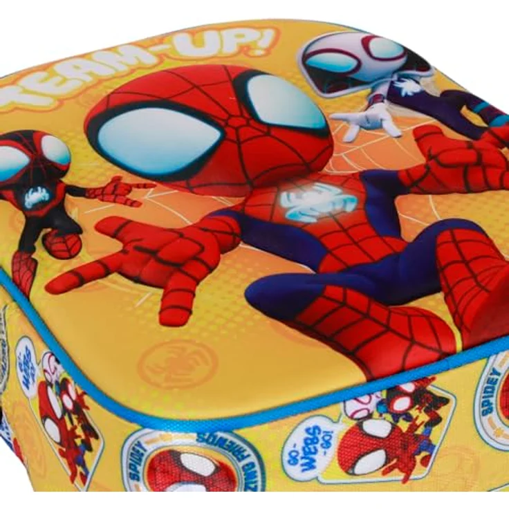 Marvel Spiderman Team-up-Elite 3D Rucksack, Gelb, Vorschulrucksack mit gepolstertem Rücken, 26 x 31 cm, Kapazität 8 L – Bild 4