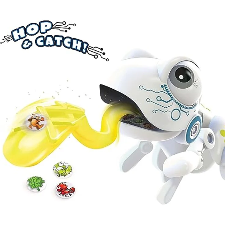 Silverlit Robo Frog YCOO, Ferngesteuerter Roboterfrosch mit dehnbarer Zunge, springfähig und Geräuschfunktionen, inkl. Spielzubehör – Bild 2