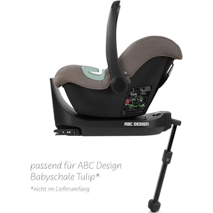 ABC Design Autokindersitz Isofix Base Root für Tulip i-Size und Lily i-Size, 360-Grad-Drehfunktion in Schwarz – Bild 3