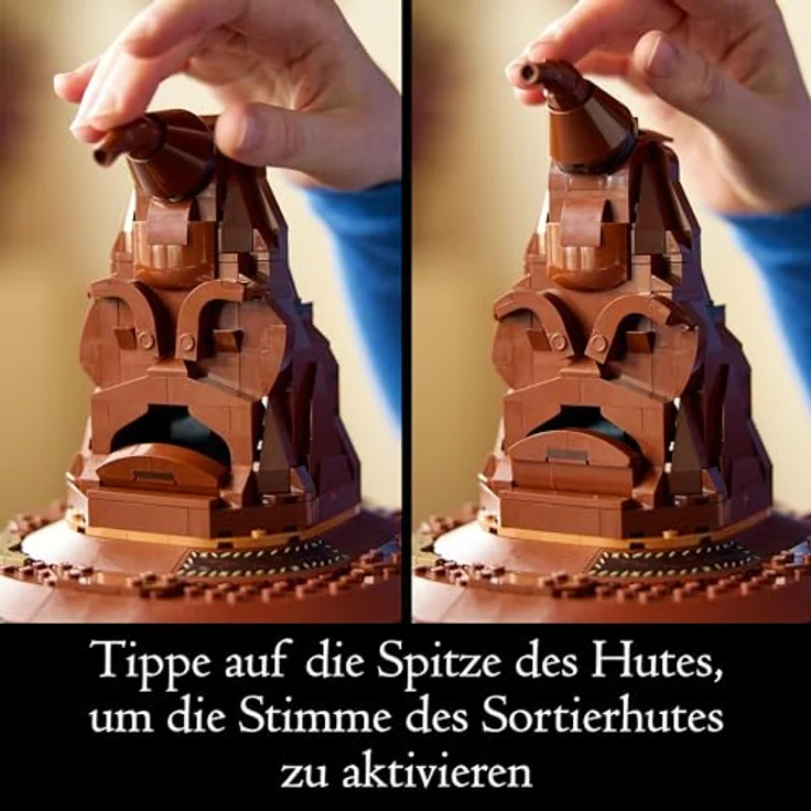 LEGO Der Sprechende Hut, Hogwarts-Modell für Erwachsene mit 31 Klangkombinationen, Sortiert Dich in Dein Hogwarts Haus 76429 – Bild 3