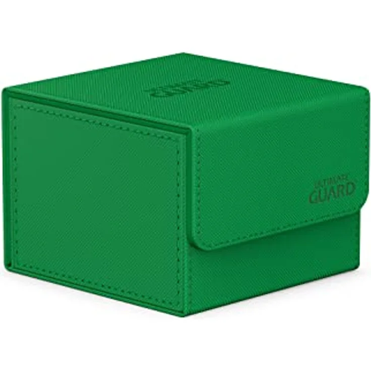 Ultimate Guard Sidewinder 133+ XenoSkin Monocolor Grün, Sammelkarten Zubehör mit Platz für bis zu 133 double-sleeved Karten