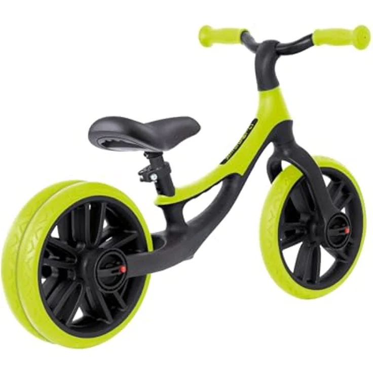 Globber Go Bike Elite Duo, Laufrad in hellgrün mit ergonomischem Design und höhenverstellbarem Sattel – Bild 4