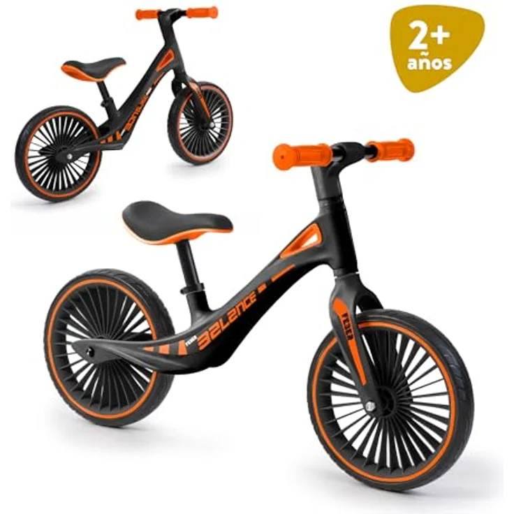 Feber Balance Bike, Sportliches Laufrad mit ultraleichter Struktur, rutschfesten Gummigriffen und verstellbarem ergonomischem Sattel, ab 2 Jahren, Famosa (FED42000) – Bild 2
