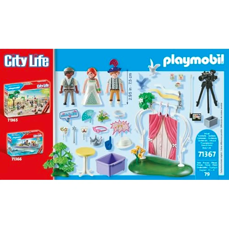 Playmobil® Konstruktions-Spielset Hochzeits Fotobox (71367), City Life, (79 St) – Bild 6