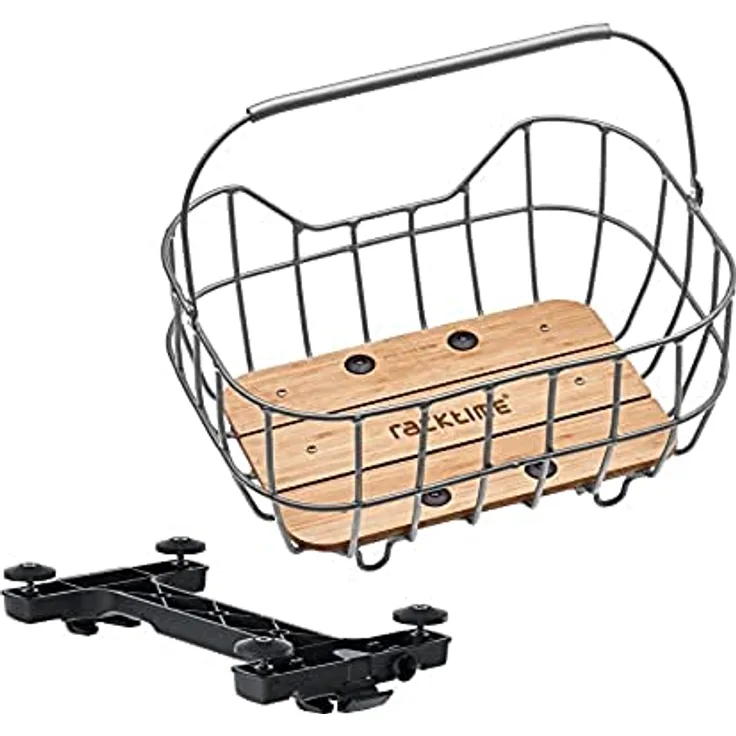 Tubus Carrier Systems GmbH Unisex – Erwachsene System Korb Racktime Baskit Breeze 2.0 Kindersitze, Silber, 47x35x24cm