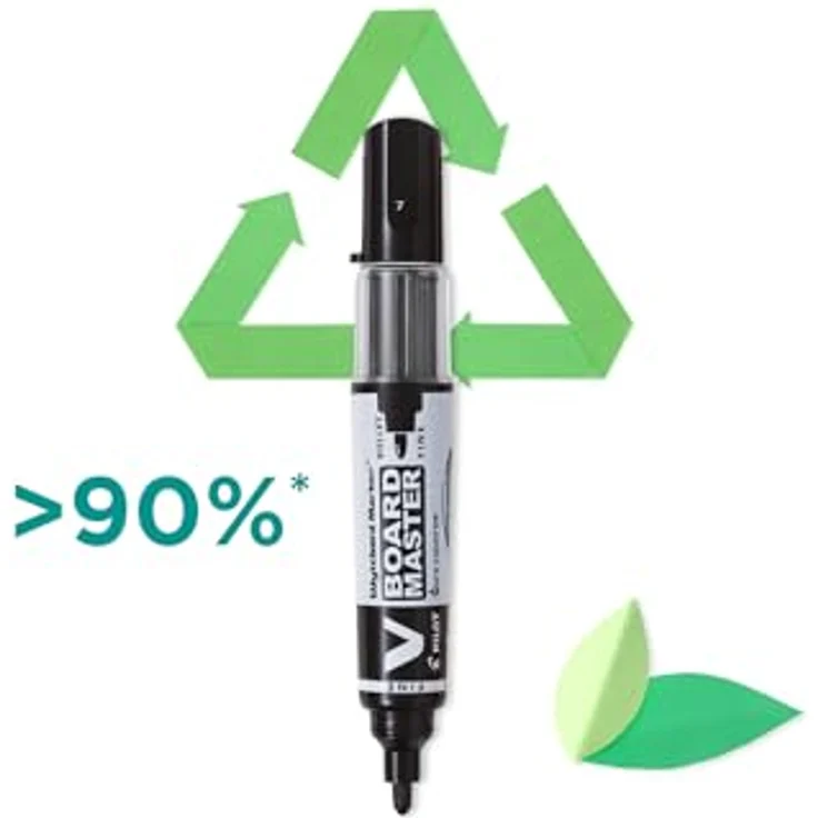 Pilot Greenpack V-Board Master, blau, 10 Marker und 10 Ersatzminen – Bild 4