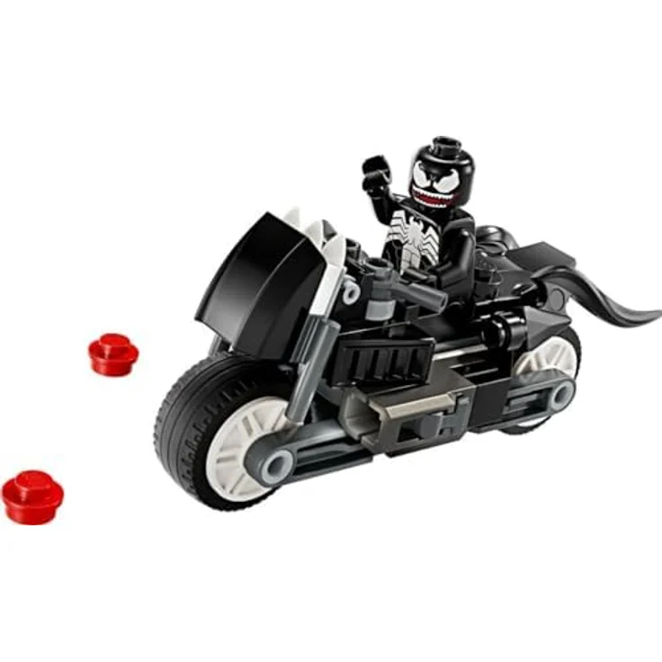 LEGO Marvel Venoms Motorrad, Klemmbausteine mit Venom-Minifigur und schwarzes Straßenmotorrad – Bild 2