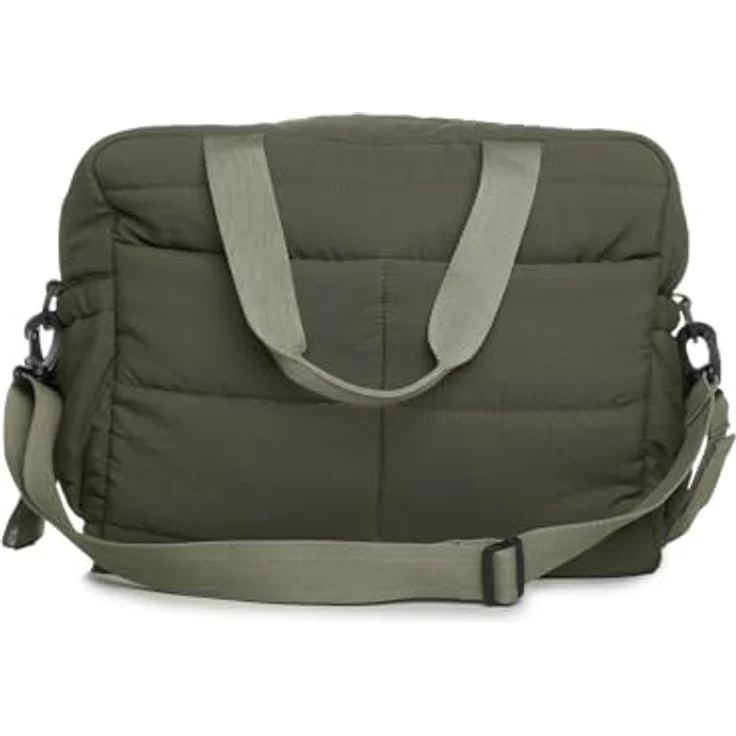 Thermobaby Wickeltasche Plumea, gesteppt mit Wickelunterlage, großes Fassungsvermögen, isolierte Taschen, grau – Bild 1