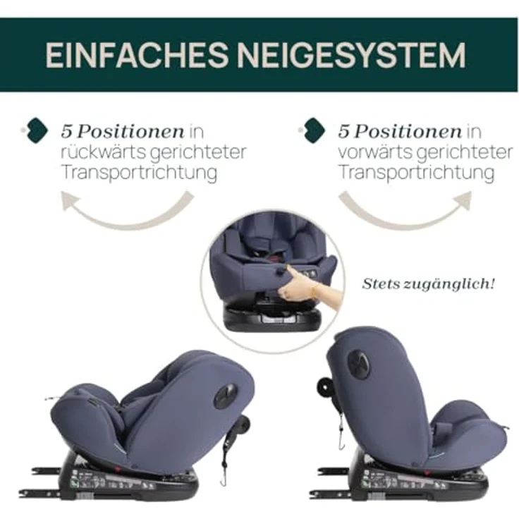 Chicco Autokindersitz UNICO EVO I-SIZE, verstellbarer Autositz für Kinder von 0 Monaten bis 12 Jahren, schwarz – Bild 6