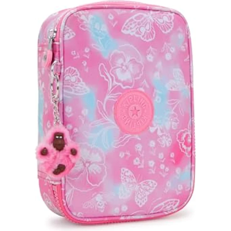 Kipling 100 PENS, Großes Federetui mit Trennwand und 26 Stiftfächern, Garden Clouds (Rosa) – Bild 4