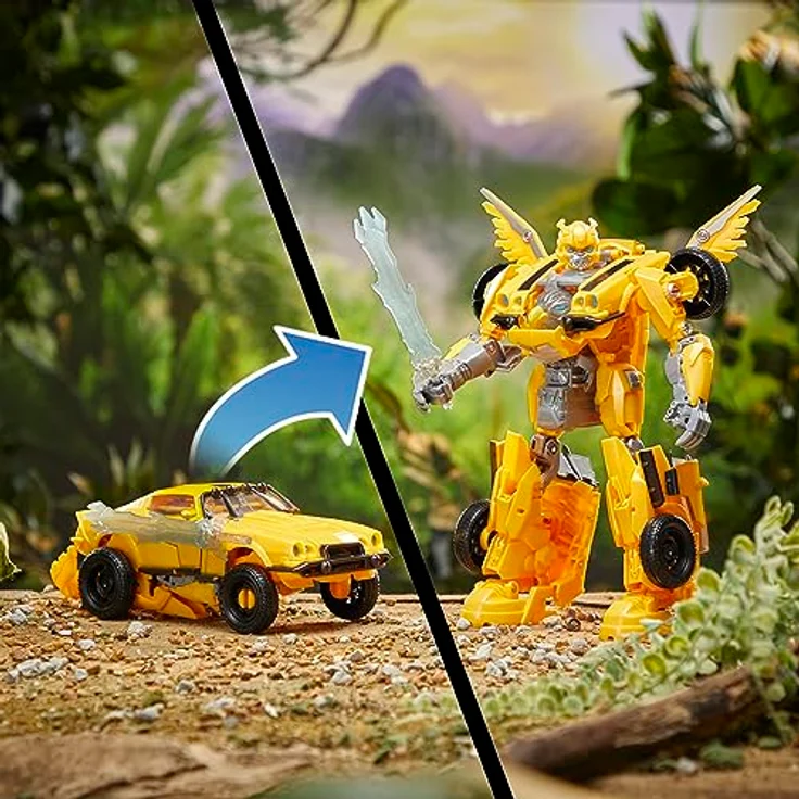 Transformers Spielzeug zum Film Transformers: Aufstieg der Bestien, Beast-Mode Bumblebee Action-Figur ab 6 Jahren, 25 cm – Bild 3