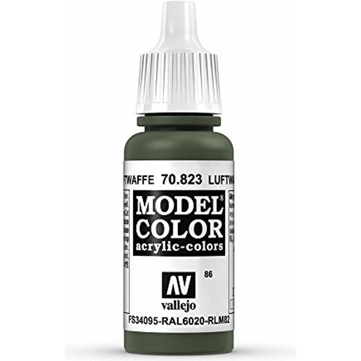 Vallejo Model Color Acrylfarbe 17 ml Luftwaffe Cam grün, ungiftig und speziell für Pinselmalerei – Bild 1