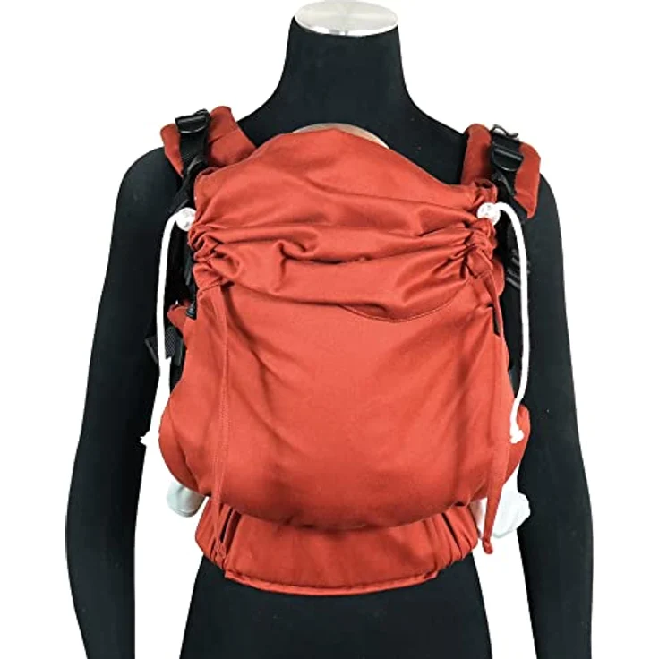 Didymos DidyFix, Babytrage mit verstellbarem Rückenteil und gepolsterten Schultergurten, Rusty Red – Bild 2