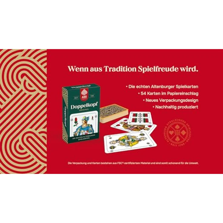 ASS Altenburger FSC Doppelkopf, Kartenspiel mit deutschem Bild in Faltschachtel, White – Bild 5