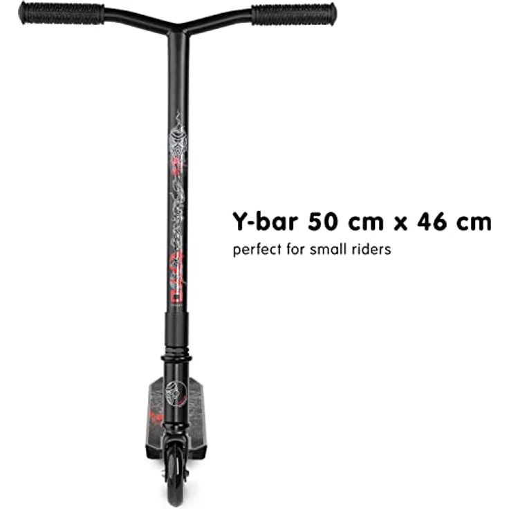 Movino Tyro Stuntscooter, Kinder Freestyle Scooter mit ABEC 9 Lagern, Aluminiumdeck und 100-mm-Rädern, max. Tragkraft 50 kg, ideal für 5- bis 9-Jährige – Bild 3