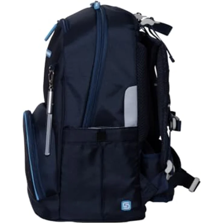 Schneiders Vienna Schulranzen Ergojet Space Dream, ergonomische 6-tlg. Schultasche aus 100% recycelten PET-Flaschen, 21 Liter Volumen, wasserabweisend mit LED-Leuchtstab – Bild 7