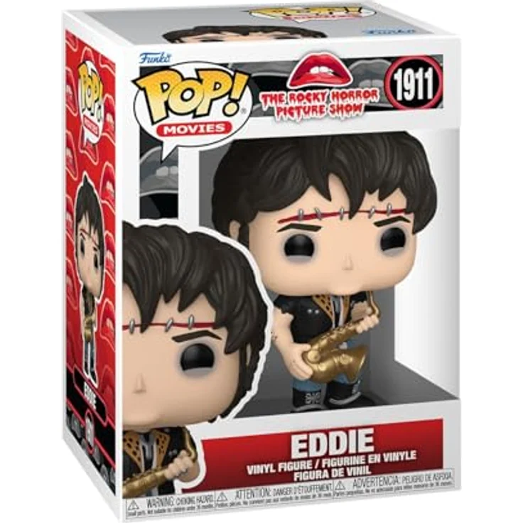 Funko POP! Movies: Rocky Horror Picture Show - Eddie, ca. 9,5 cm hohe Vinyl-Sammelfigur aus hochwertigem Material, ideal für Fans und Sammler – Bild 1