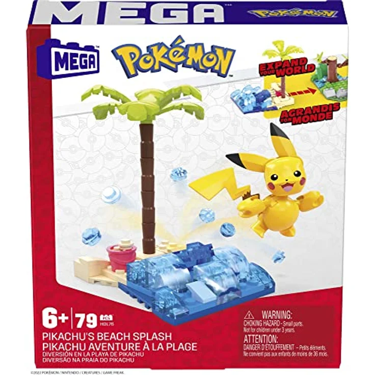Pokemon Mega Construx Bauset: Pikachus Strandtag (79 Teile) – Bild 8