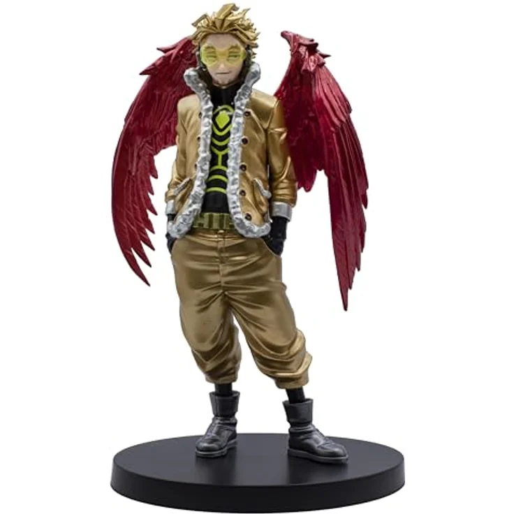 Banpresto My Hero Academia Age Of Heroes Hawks Figur, 17 cm große PVC-Statikfigur in limitierter Auflage, golden – Bild 1