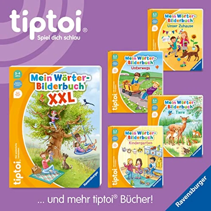 Ravensburger tiptoi® Buch - Mein Wörterbilderbuch - Kindergarten, interaktives Lernbuch für Vorschulkinder – Bild 8